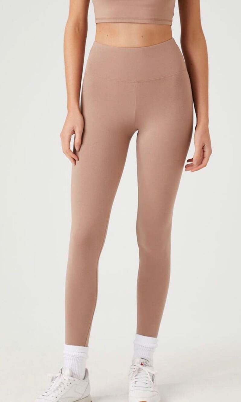 Forever 21 Active High Rise Leggins Nude - XS